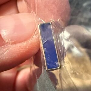 Navy blue color bar set in gold keep collective